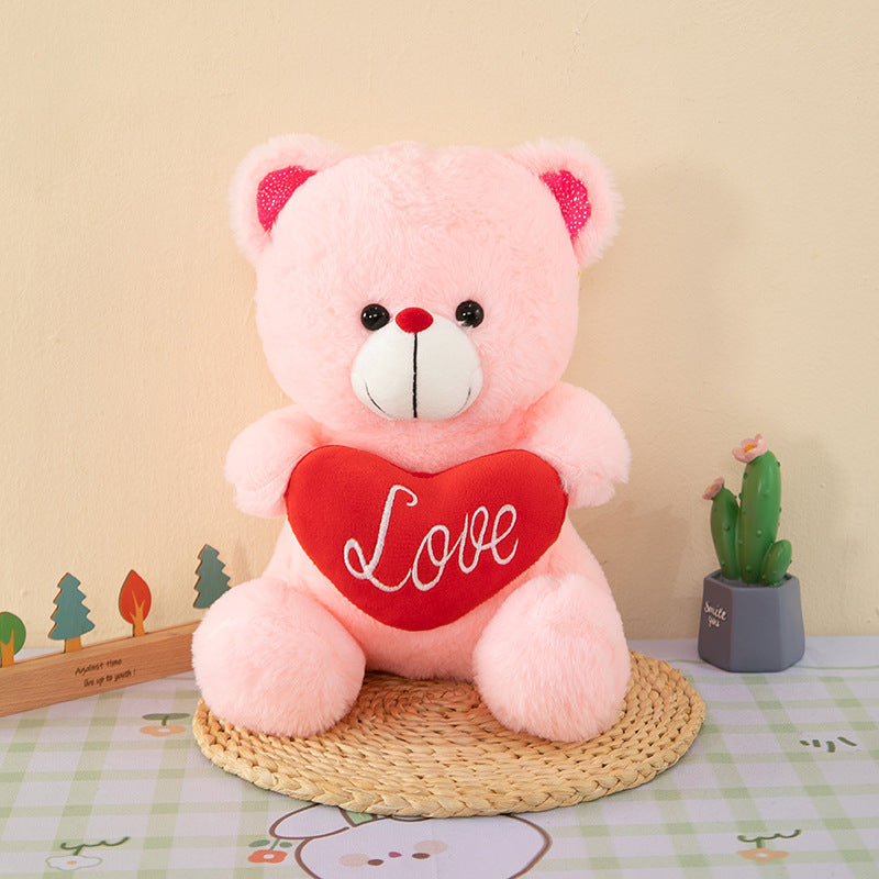 Foreign trade colorful hug bear plush teddy bear doll cute bear doll pillow children's gift wholesale - Pink cuddle bear /…