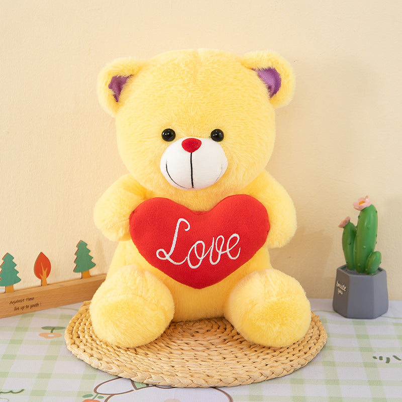 Foreign trade colorful hug bear plush teddy bear doll cute bear doll pillow children's gift wholesale - Yellow hug bear /…