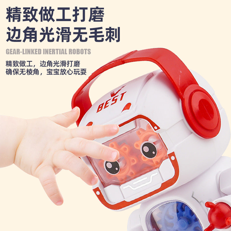 Chattering net red children's toys Chenghai generation inertial robot clip doll machine stall small toy gifts wholesale…