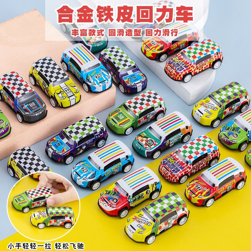 Alloy Pull-Back Metal Inertia Mini Car Children's Toy for Boys, Small Gift for Kindergarten Kids, Wholesale