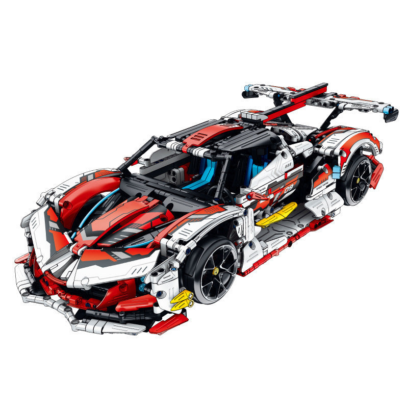 911 Electroplated Purple Apollo Sun God Drift Sports Car Model High-Difficulty Assembly Building Blocks Toy Wholesale…