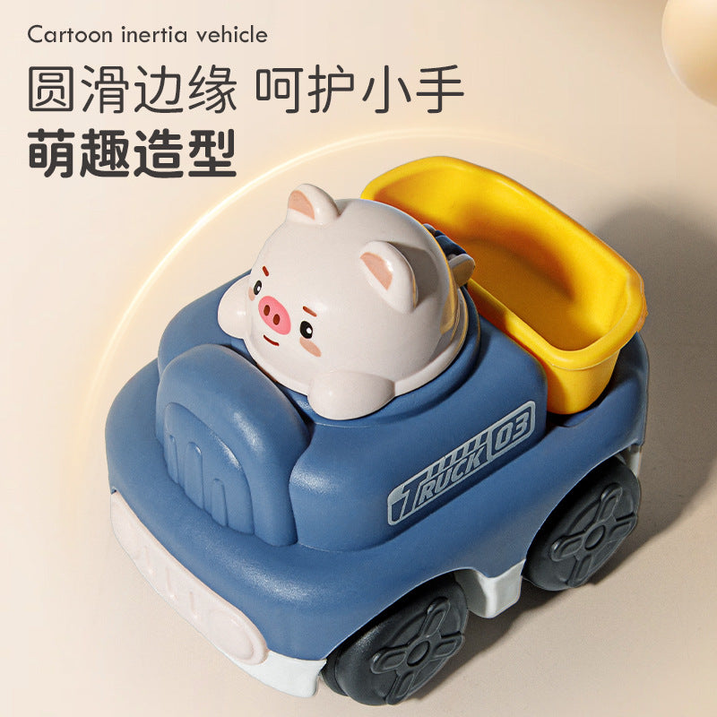 New Candy cartoon animal boy girl children inertia digging engineering vehicle kindergarten small gift toy - image 4