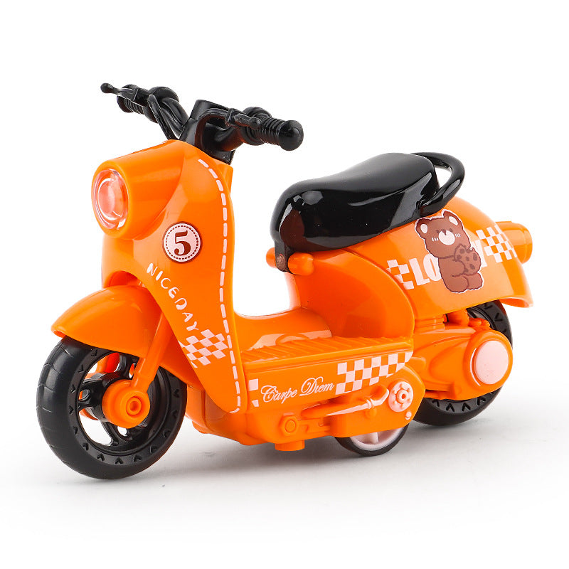 Cross-border generation children's toy boy baby simulation alloy motorcycle ornaments key chain model toy car - {xy lamb…