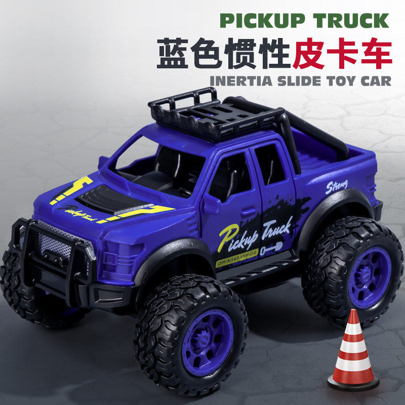 Toy Car Kidsren's Cartoon Mini Convertible Car Artificial Plastic Mini Car Model Boy Girl Car - [blue] 899-25 inertia…