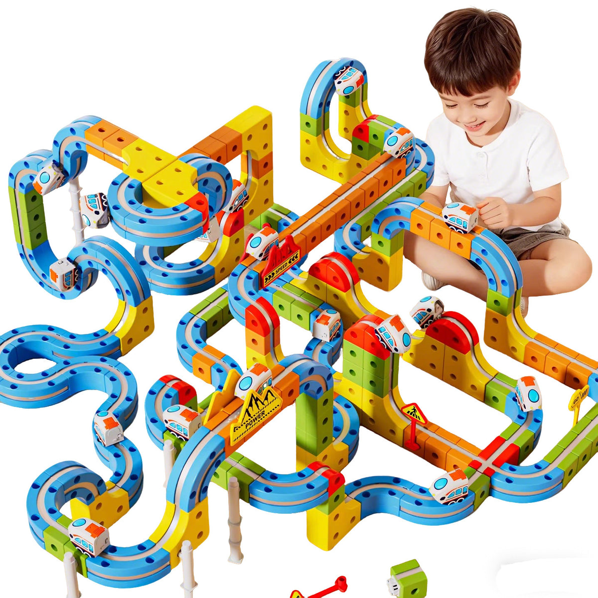 Cross-border Anti-Gravity Transformable Magnetic Track Car Children's Educational Magnetic Building Block Toy DIY Gift for…