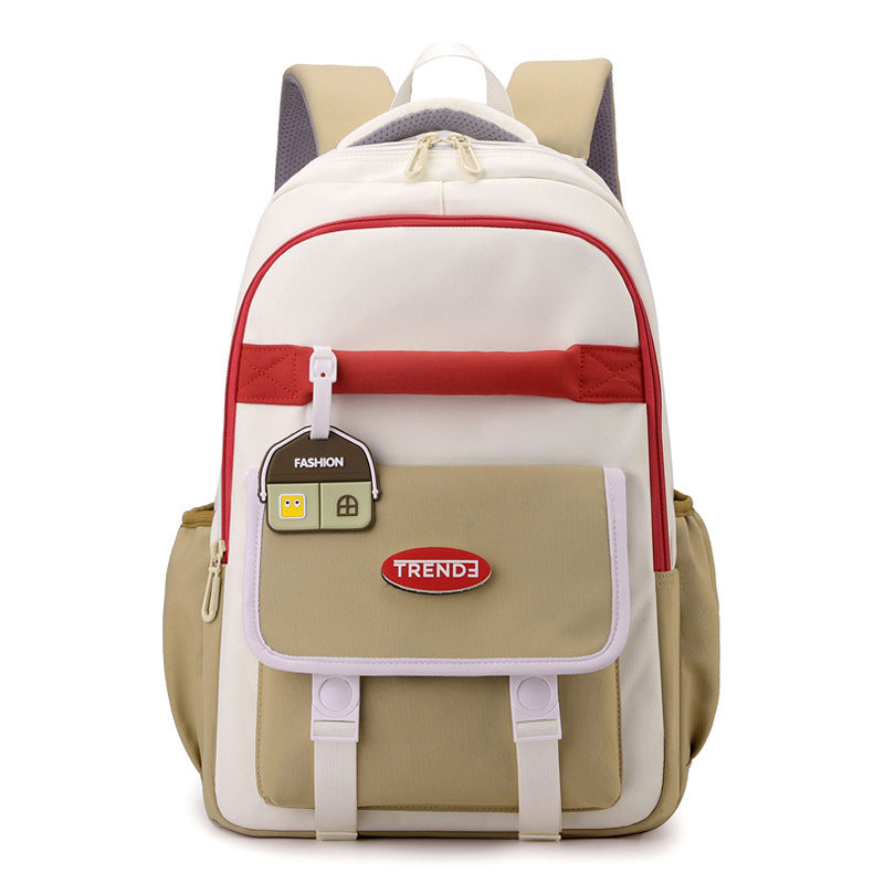 New Preppy Style Girls Casual Multicolor Lightweight Double-shoulder Backpack
