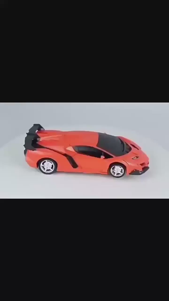 Cross-border one-button deformation robot King Kong remote control car racing rechargeable electric children's toy boy remote control car video 1