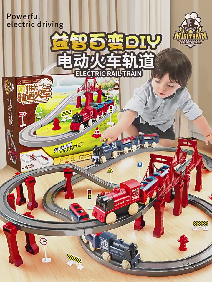 Electric High-Speed ​​Rail Train Small Train with Track Boy Train Model Artificial Educational Birthday Gift Kidsren's Toy video 1