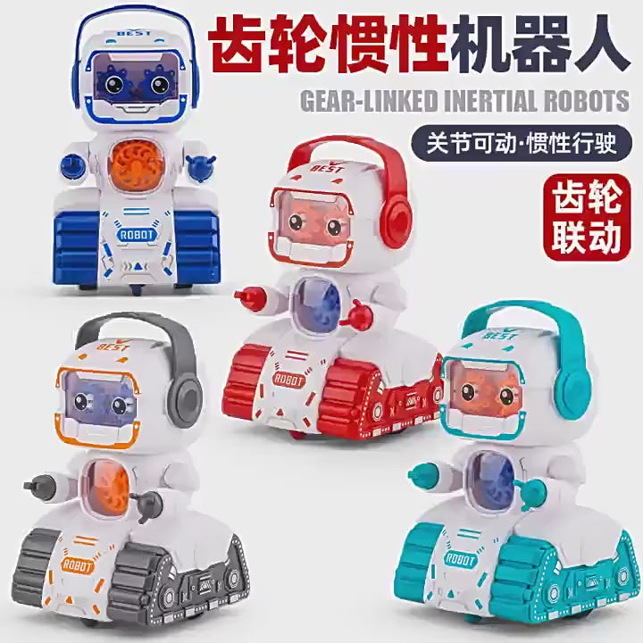 Chattering net red children's toys Chenghai generation inertial robot clip doll machine stall small toy gifts wholesale video 2